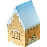 Folia 26 részes adventi naptár készítő szett, "karácsonyi falu"