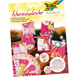   Folia 26 részes adventi naptár készítő szett, "ajándékcsomag"