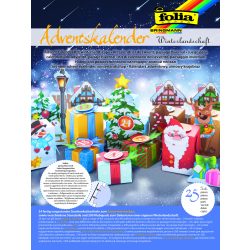   Folia 25 részes adventi naptár készítő szett, "téli táj"