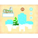 Folia 25 részes adventi naptár készítő szett, "téli táj"