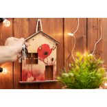 Krea-Wood kulcstartó házikó, pipacs