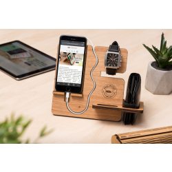   Krea-Wood tölgyfából készült telefontartó állvány, natúr színben