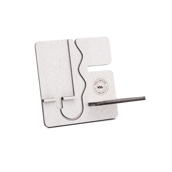 Krea-Wood tölgyfából készült telefontartó állvány, fehér színben