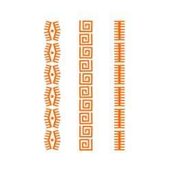 Afrikai sorminta A4 stencil sablon