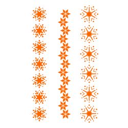 Téli sorminta A4 stencil sablon