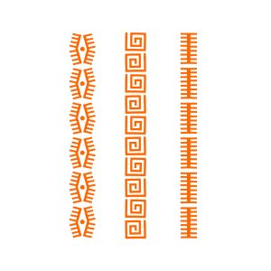 Afrikai sorminta A5 stencil sablon