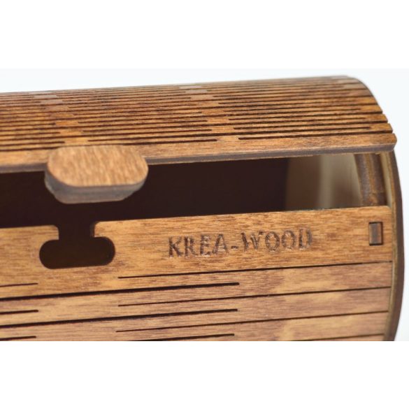 Krea-Wood nyírfából készült szemüvegtok, barna színben