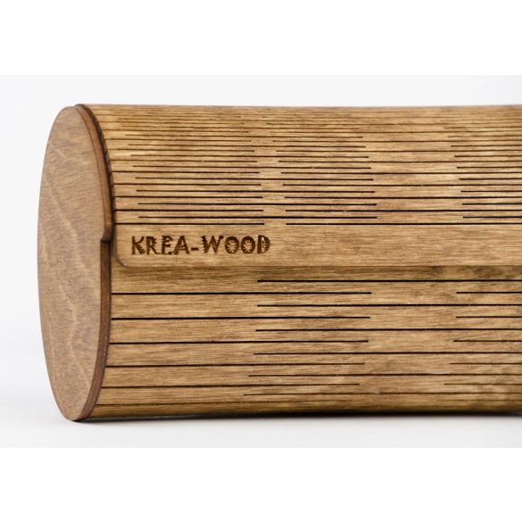Krea-Wood nyírfából kézzel készült mágneses szemüvegtok, barna színben.