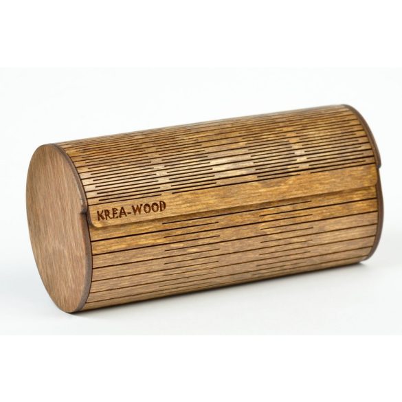 Krea-Wood nyírfából kézzel készült mágneses szemüvegtok, barna színben.