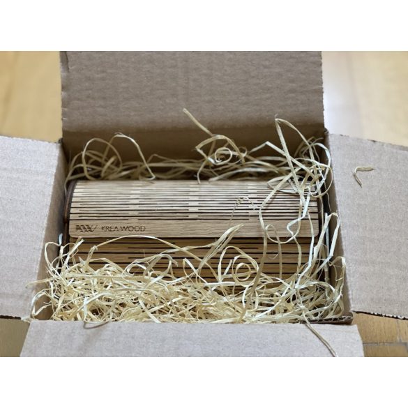 Krea-Wood tölgyfából kézzel készült mágneses olvasószemüveg-tok, natúr színben.