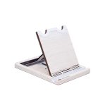 Krea-Wood tölgyfából készült tablet tartó állvány, fehér színben