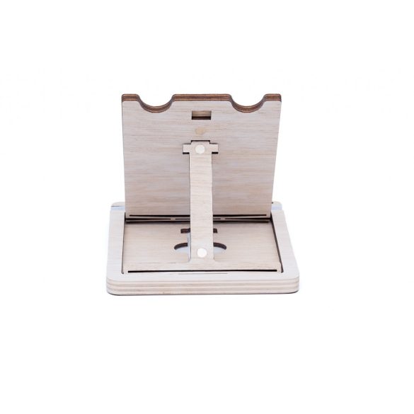 Krea-Wood tölgyfából készült tablet tartó állvány, fehér színben