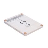 Krea-Wood tölgyfából készült tablet tartó állvány, fehér színben