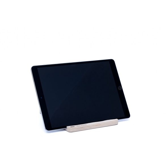 Krea-Wood tölgyfából készült tablet tartó állvány, fehér színben