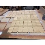 Krea-Wood tölgyfából készült teásdoboz tealevél motívummal, natúr színben