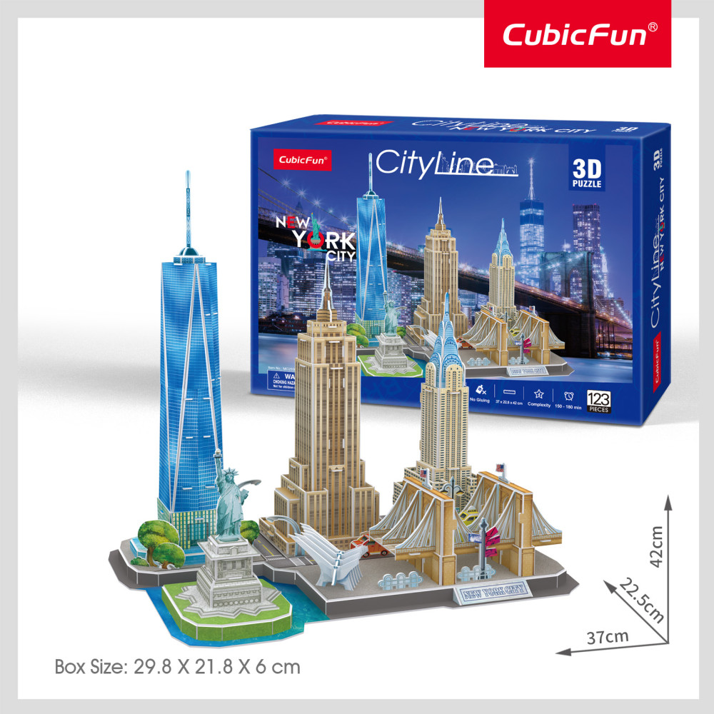 Cubic Fun 3D puzzle, City Line, New York