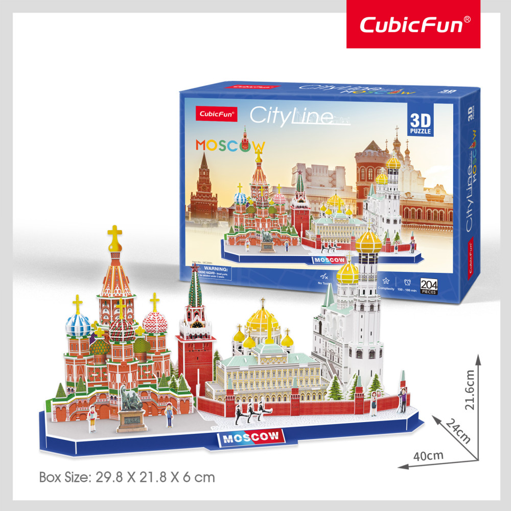 Cubic Fun 3D puzzle, City Line, Moszkva