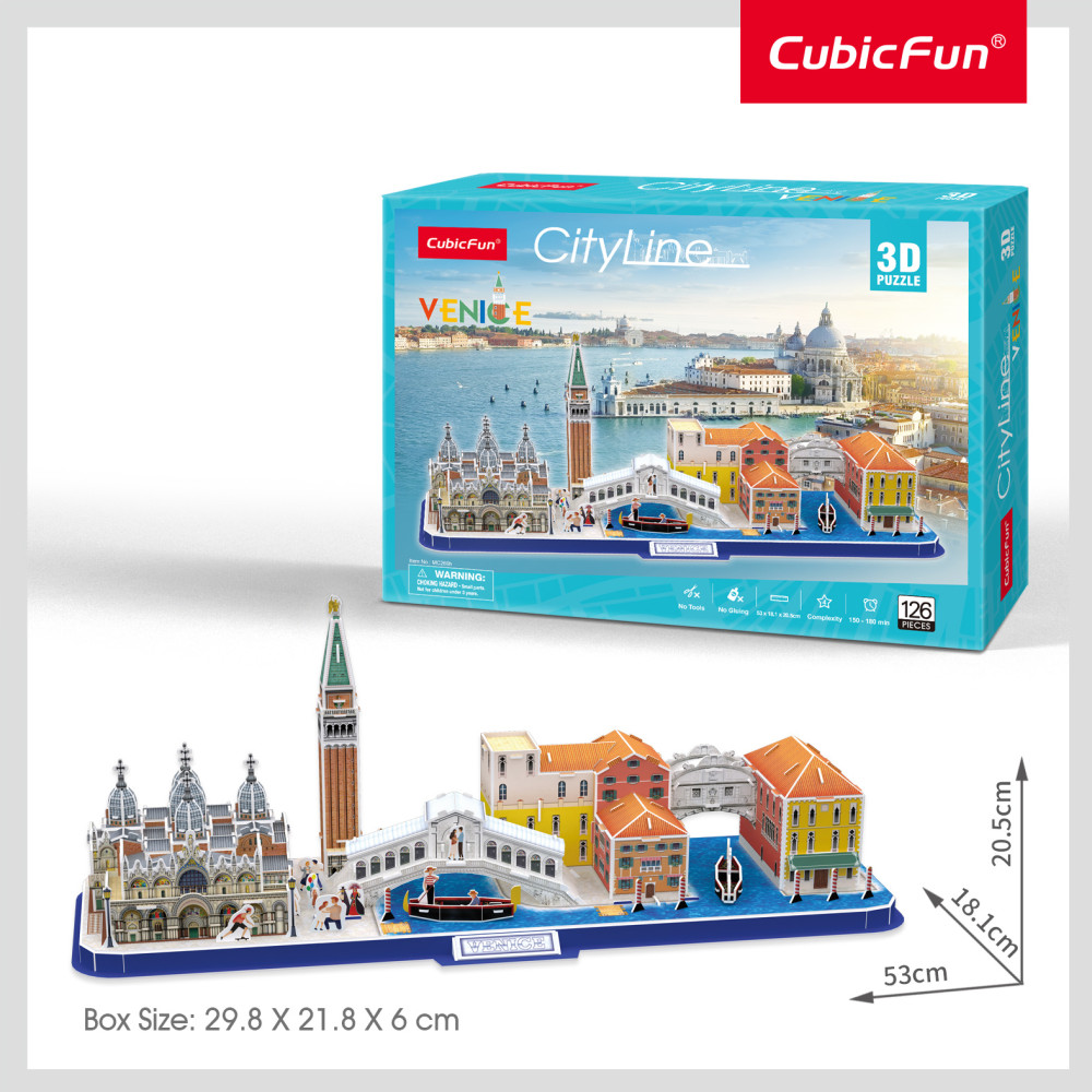 Cubic Fun 3D puzzle, City Line, Velence