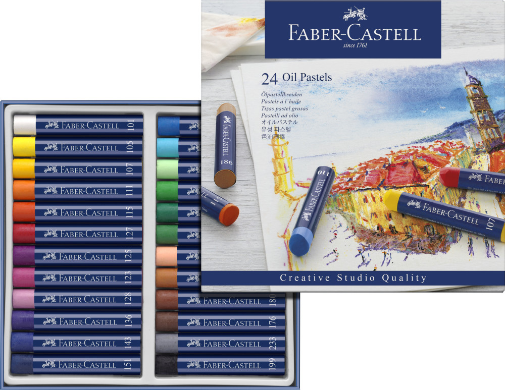 Faber-Castell Creative Studio olajpasztell rúd 24db-os készlet